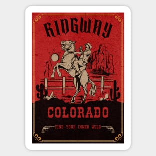 Ridgway Colorado wild west town Sticker